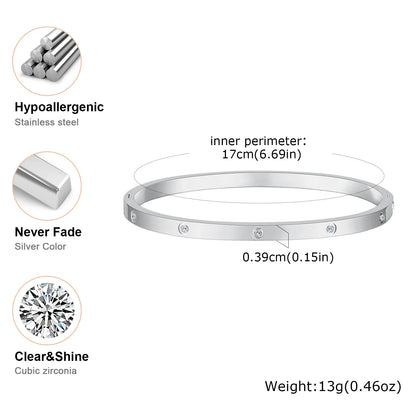 uxe Sparkle CZ Open Bangle