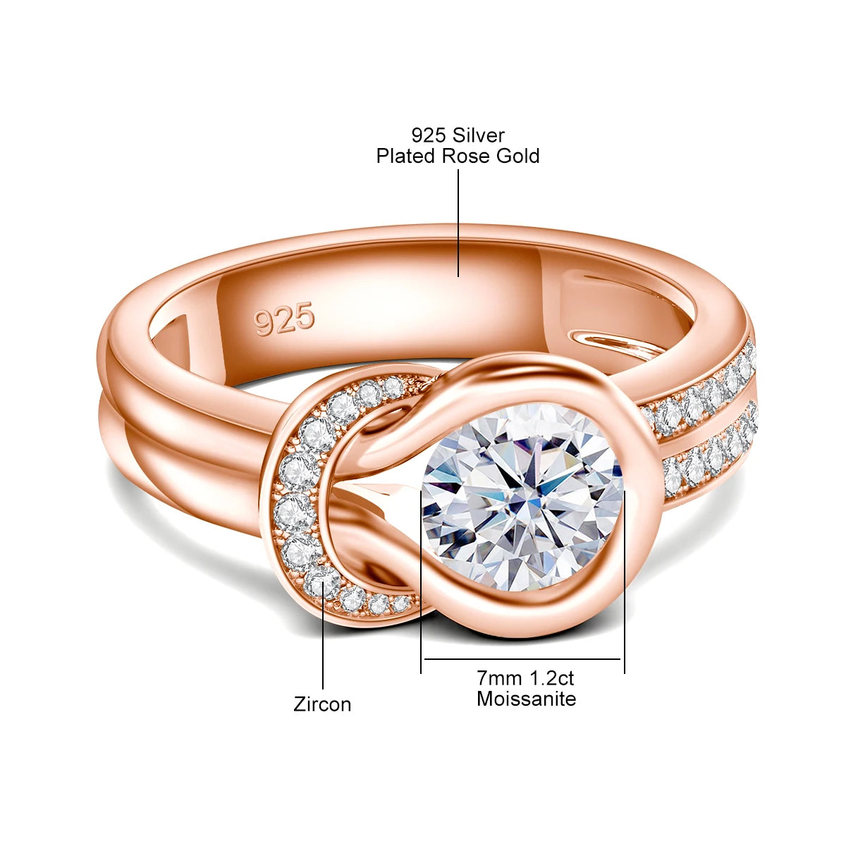 💫 Luna Grace Moissanite Ring