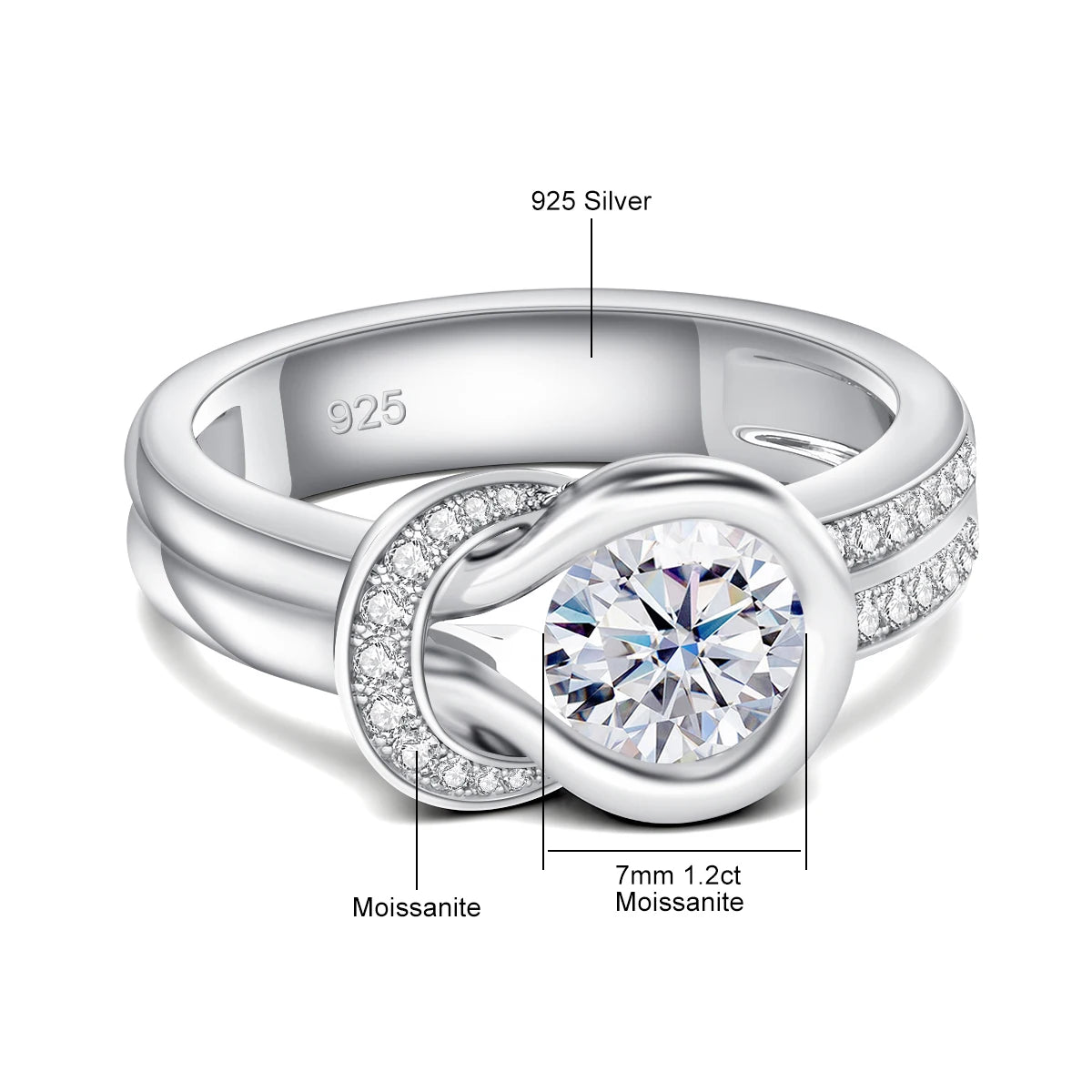 💫 Luna Grace Moissanite Ring