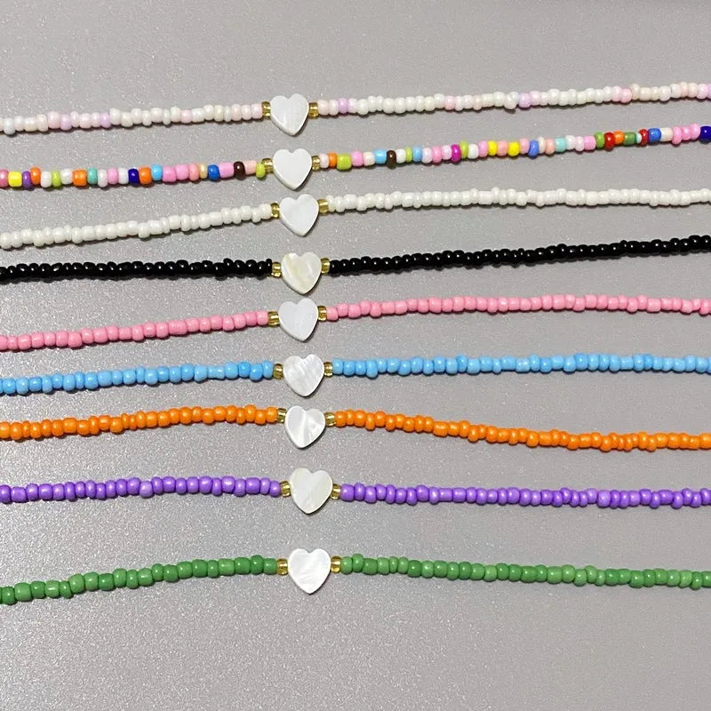 Colorful Heart Beads Choker - R&N 