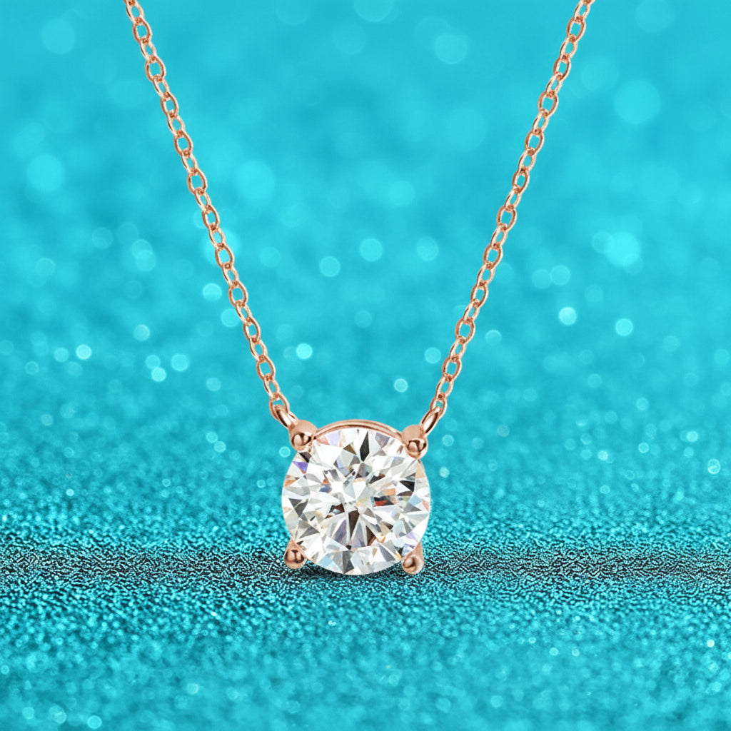 Luxury 925 Silber Moissanit Halskette – D-Farbe VVS1 - R&N 