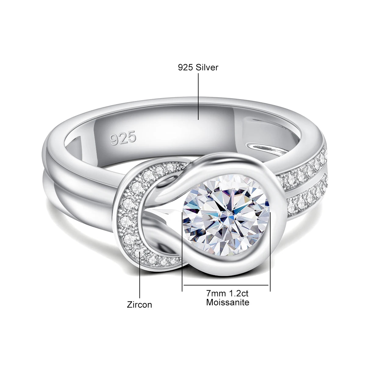 💫 Luna Grace Moissanite Ring