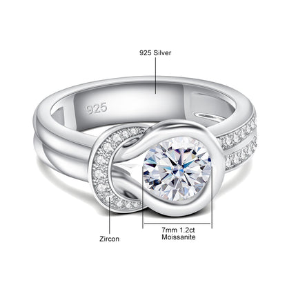 💫 Luna Grace Moissanite Ring