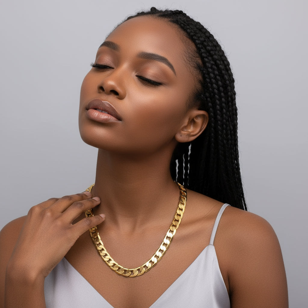 Ewige Eleganz – 18K Gold Halskette - R&N 