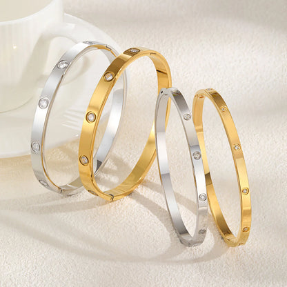 uxe Sparkle CZ Open Bangle